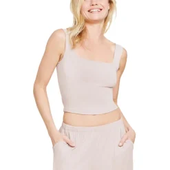 New Barefoot Dreams Malibu Collection® Ultra Soft Rib Crop Tank