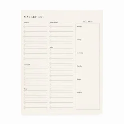 New Sugar Paper Market List Pad