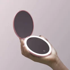 Hot Fancii Mini Taylor Pocket Compact Mirror Petal PinkDesert Sands