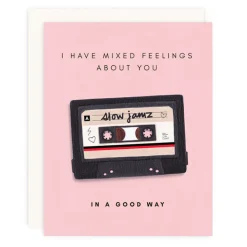 Online Girl W/ Knife Mixed Feelings Card