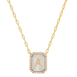 New Tai Rittichai Mother of Pearl Monogram Pendant ABCDEFGHJKLMNOPRSTVW