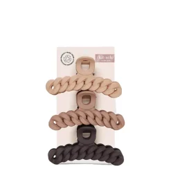 Outlet KITSCH Neutral Chain Claw Clips 3pc