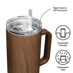 Fashion Corkcicle 40 oz. Cruiser - Walnut Wood