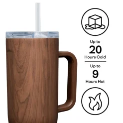 Fashion Corkcicle 40 oz. Cruiser - Walnut Wood