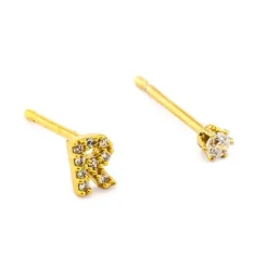 Online Tai Rittichai Pave Initial Mismatched Earrings ABCDEFGHIJKLMNPRSTVW