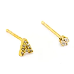 Online Tai Rittichai Pave Initial Mismatched Earrings ABCDEFGHIJKLMNPRSTVW