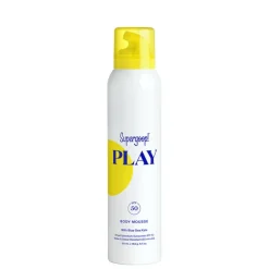 New SUPERGOOP! PLAY Body Mousse SPF 50 with Blue Sea Kale