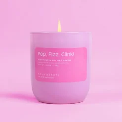 New NCLA Beauty Pop Fizz Clink! (Pink Champagne) Soy Wax Candle