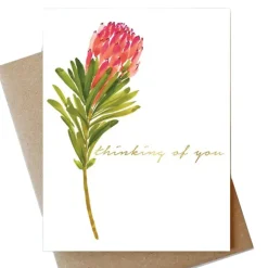 Clearance Abigail Jayne Design Protea Thinking of You Card