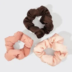 Online KITSCH Recycled Fabric Cloud Scrunchies - 3pc