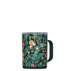 Hot Corkcicle Rifle Paper Co. Coffee Mug - Peacock