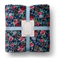 New RIFLE PAPER CO. Rosa Fleece Blanket