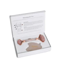 Hot Osmosis Rose Quartz Facial Roller & Gua Sha Set