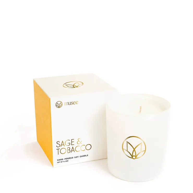Online MUSEE BATH Sage & Tobacco Soy Candle