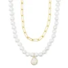 Clearance Melinda Maria Samantha Half Chain Pearl Necklace