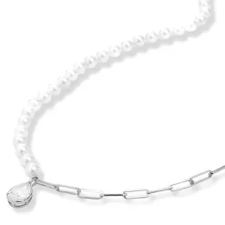 Clearance Melinda Maria Samantha Half Chain Pearl Necklace