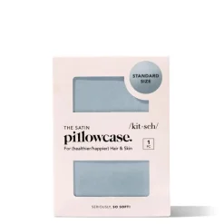 Best KITSCH Satin Pillowcase - Haze Blue