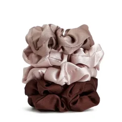 Outlet KITSCH Satin Sleep Scrunchie BlushBlackLeopardCameoAssorted