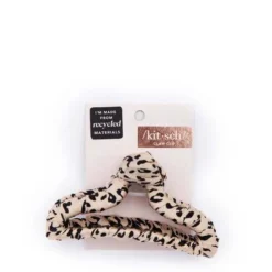 New KITSCH Satin Wrapped Claw Clip - Leopard