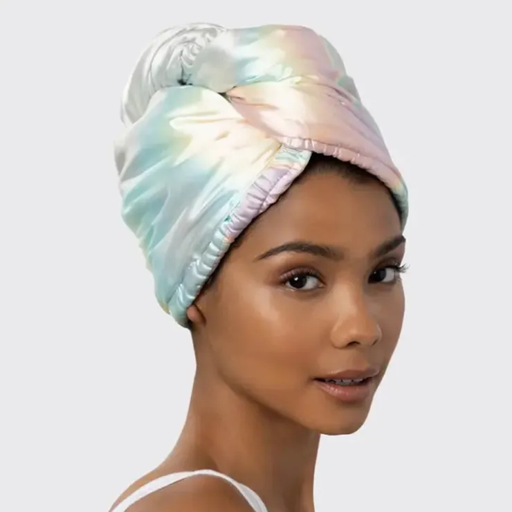 Fashion KITSCH Satin-Wrapped Hair Towel - Aura