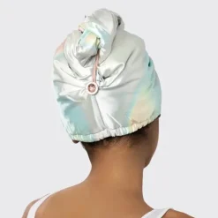 Fashion KITSCH Satin-Wrapped Hair Towel - Aura