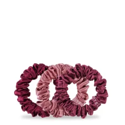 Hot TELETIES Scrunchie 3 Pack - Burgundy Bliss