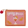 New La Chic Designs Spritz Please Beaded Coin Pouch