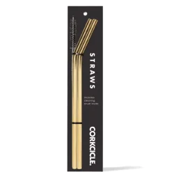 Outlet Corkcicle Stainless Steel Tumbler Straw 2-Pack GoldStainless SteelPrism