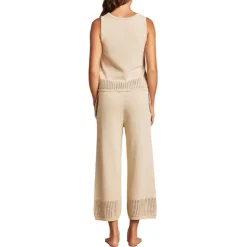 Clearance Barefoot Dreams Sunbleached Scoop Mesh Tank Faded BlackStone