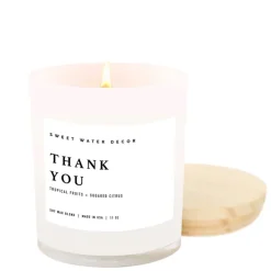 Online SWEET WATER DECOR Thank You Candle - 11oz