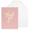 Fashion Sugar Paper Thank You Script Card