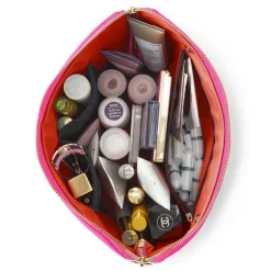 Sale Kusshi Vacationer Makeup Bag Bubble Gum PinkKelly GreenBlackCandy Apple RedGarnetJadePeach FuzzLavender