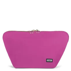 Sale Kusshi Vacationer Makeup Bag Bubble Gum PinkKelly GreenBlackCandy Apple RedGarnetJadePeach FuzzLavender