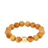 Fashion BUDHAGIRL Varnished Wood Beaded Bracelet