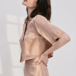 Discount Lunya Washable Silk High Rise Pant Set - Core Collection Otium TanImmersed Black