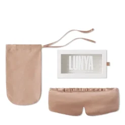 Outlet Lunya Washable Silk Sleep Mask Otium TanBlack