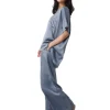 Online Lunya Washable Silk Tee Pant Set - Limited Edition Pastoral Blue