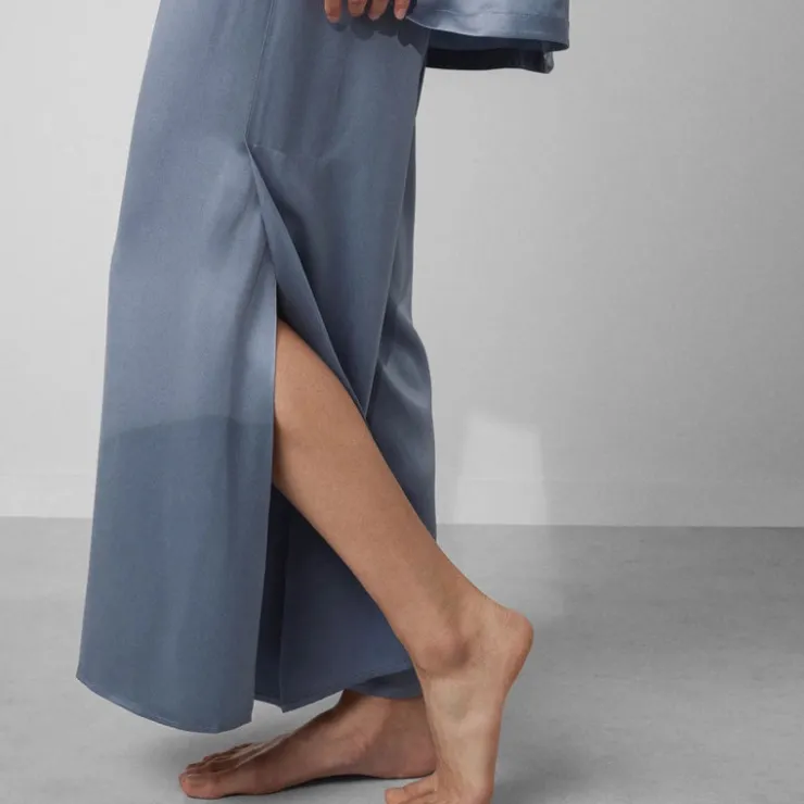 Online Lunya Washable Silk Tee Pant Set - Limited Edition Pastoral Blue