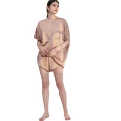 Online Lunya Washable Silk Tee Set Otium TanImmersed Black