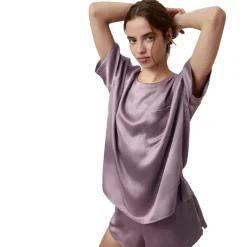 Hot Lunya Washable Silk Tee Set - Limited Edition Frosted Crocus