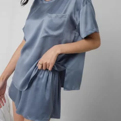 Hot Lunya Washable Silk Tee Set - Limited Edition Pastoral Blue