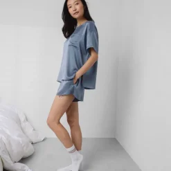 Hot Lunya Washable Silk Tee Set - Limited Edition Pastoral Blue