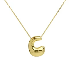Sale Savvy Bling Waterdrop Initial Necklace ABCDEFGHJKLMNOPRSTVW