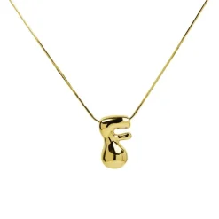 Sale Savvy Bling Waterdrop Initial Necklace ABCDEFGHJKLMNOPRSTVW