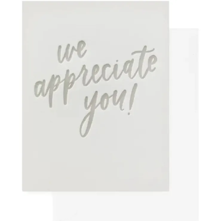 Sale Sugar Paper We Appreciate You Card