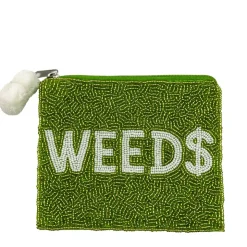 Outlet La Chic Designs Weed Beaded Coin Pouch