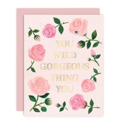 Hot Girl W/ Knife Wild Gorgeous Thing Card