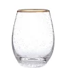 Sale Santa Barbara Design Studio Wine Glass - Gold Rimmed