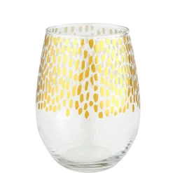 Discount Santa Barbara Design Studio Wine Glass - Gold Speck