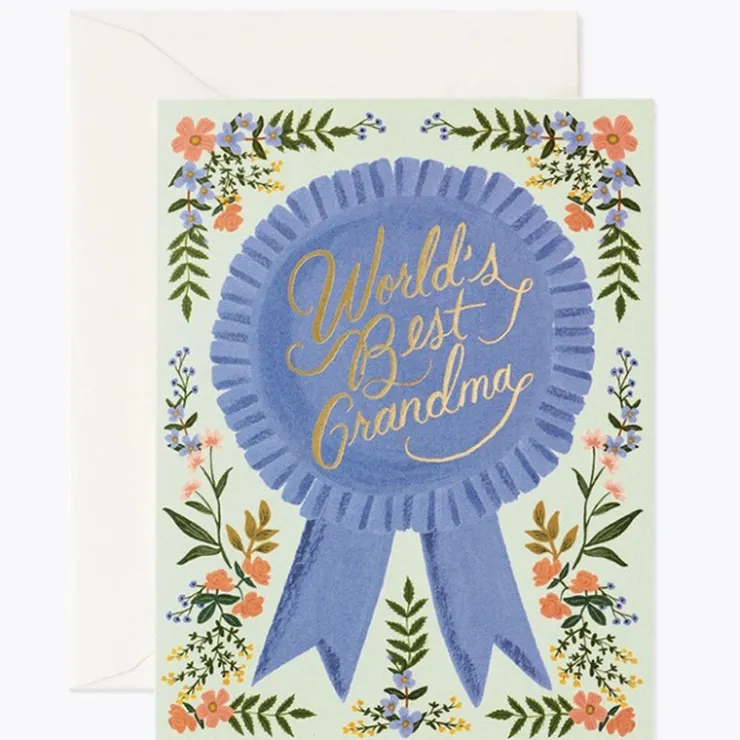 Fashion RIFLE PAPER CO. World's Best Grandma Greeting Card